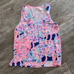 Pink flamingo tank